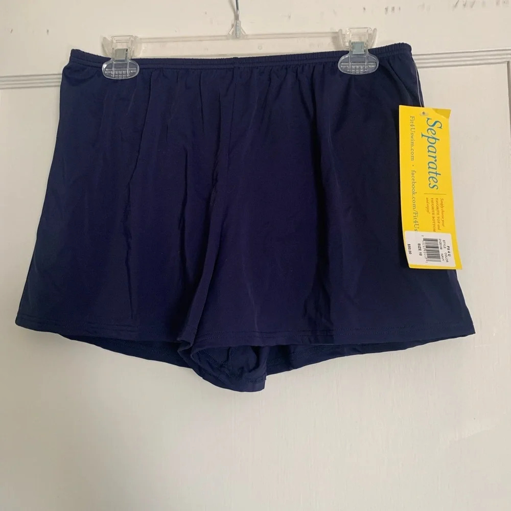 Fit 4 U Fitted Navy Swim Short - sz. 16